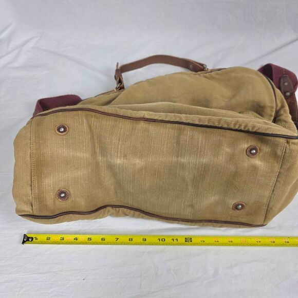 Rugby Ralph Lauren Canvas Leather Weekender Duffle Bag - Picture 11 of 12